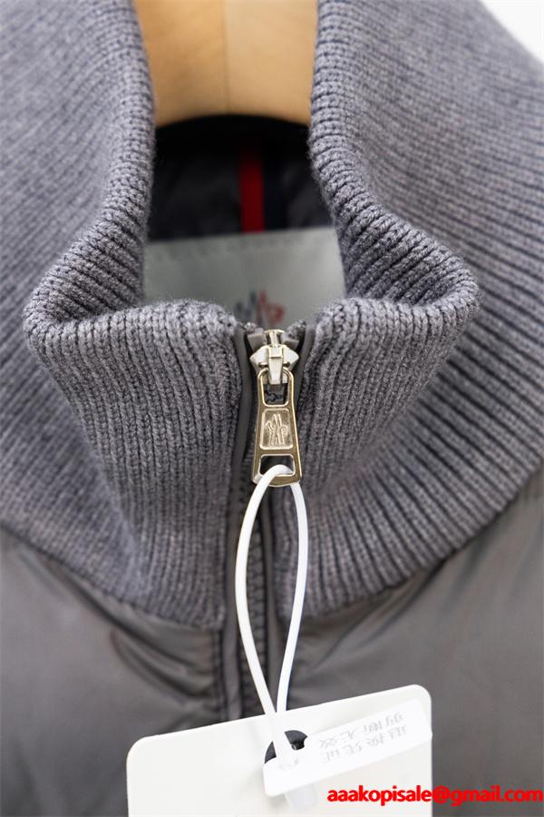ブラック × ホワイトライン スポーティ高級感 レアデザイン MONCLER 激安 モンクレール コピー ダウンジャケット