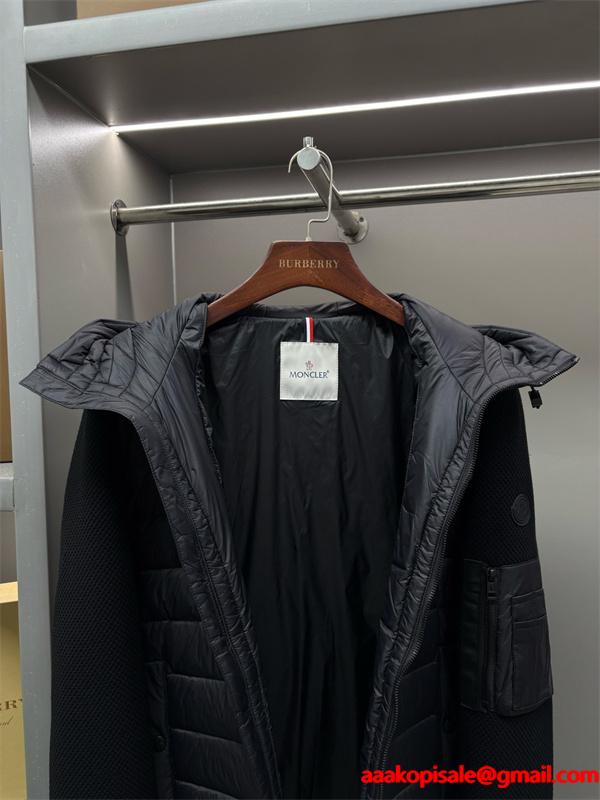 オールブラック 立体スリーブ 切替モード系 冬の注目新作 MONCLER モンクレール スーパーコピー ダウンパーカー