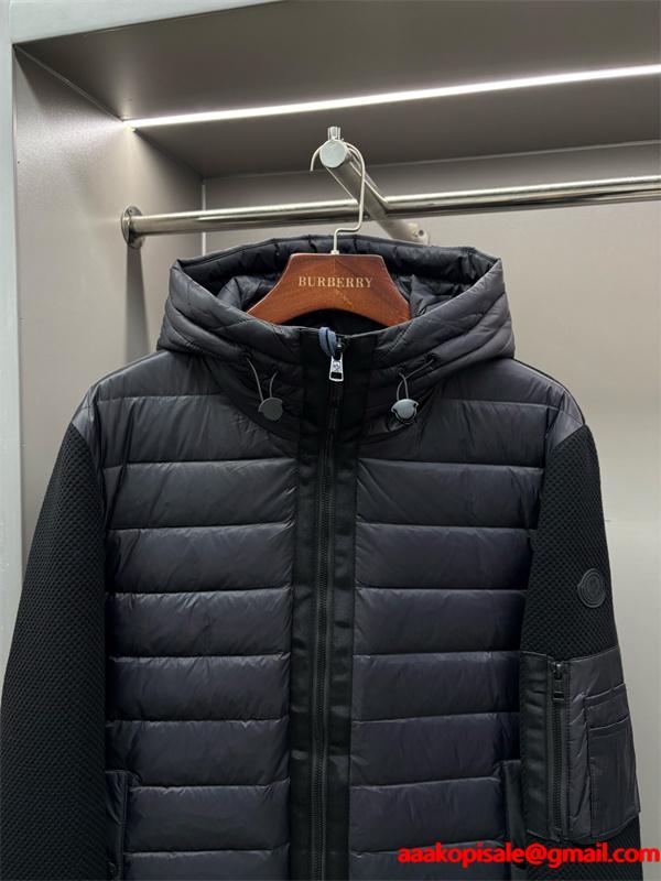 オールブラック 立体スリーブ 切替モード系 冬の注目新作 MONCLER モンクレール スーパーコピー ダウンパーカー
