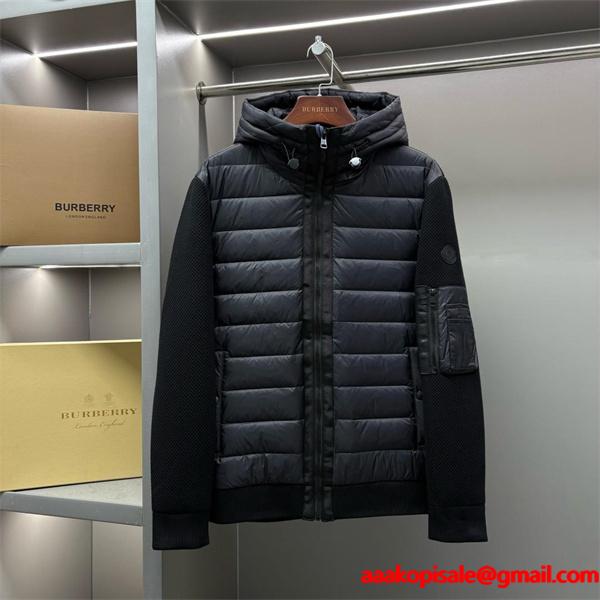 オールブラック 立体スリーブ 切替モード系 冬の注目新作 MONCLER モンクレール スーパーコピー ダウンパーカー