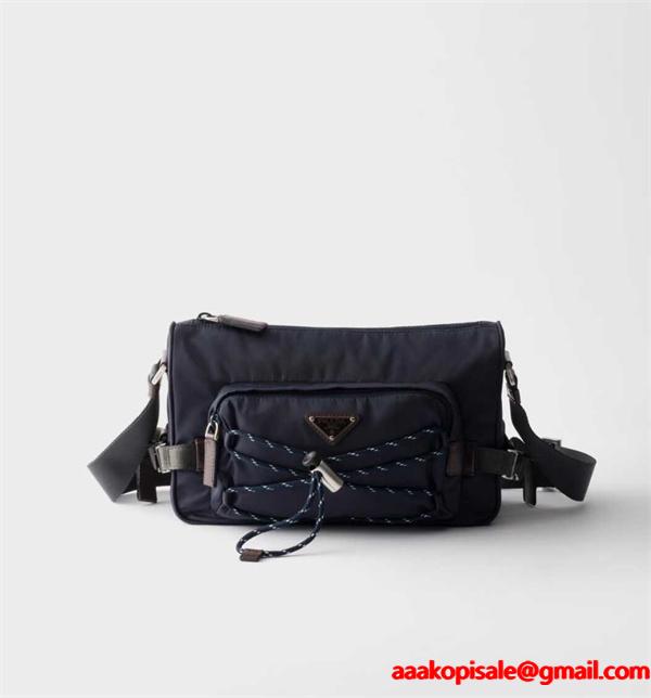 PRADA 激安 メッセンジャーバッグ 2VH192 Re-Nylon ショルダー メンズ レディース 大容量 斜め掛けバッグ