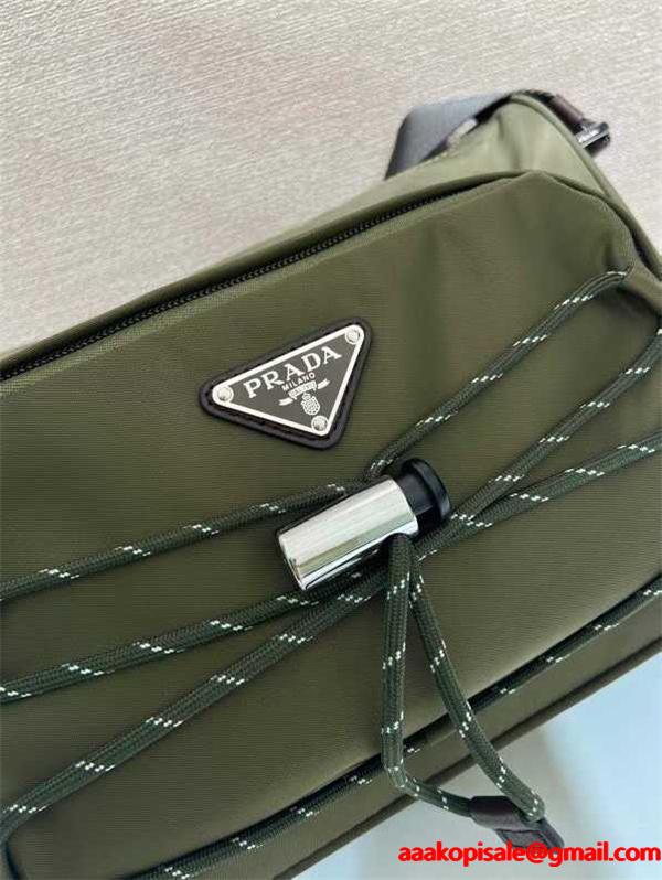 PRADA 激安 メッセンジャーバッグ 2VH192 Re-Nylon ショルダー メンズ レディース 大容量 斜め掛けバッグ