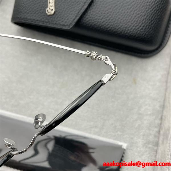 CHROME HEARTS クロムハーツ 眼鏡スーパーコピー 人気セール低価 黒 925银 SINNERGASM  48口22-143激安(日本最大級)