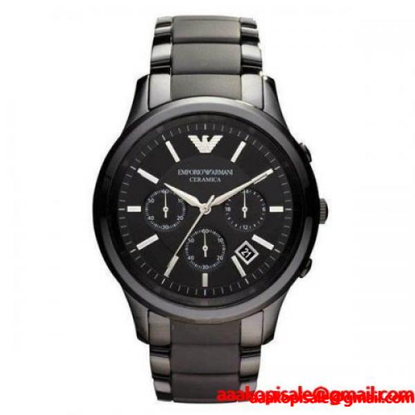 エンポリオ アルマーニ EMPORIO ARMANI 腕時計 メンズ AR1452 ブラックダイアル セラミカ クロノグラフ 通販