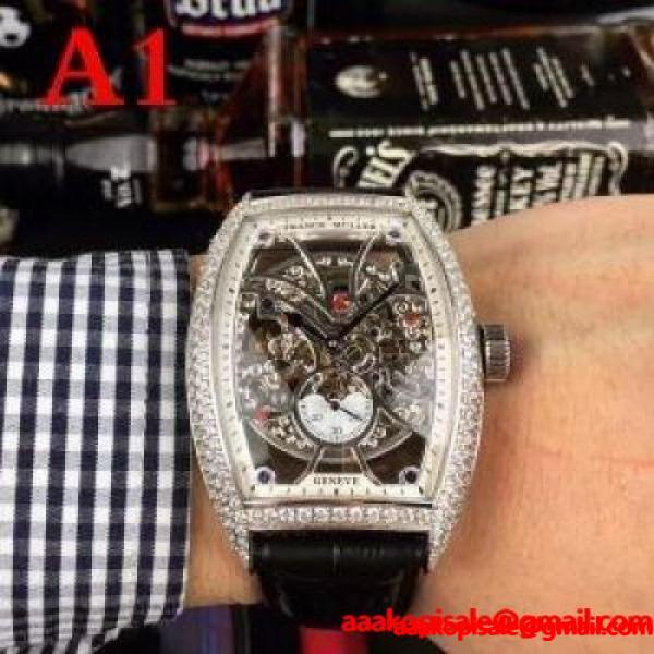 柔らかな風合い 男性用腕時計 大胆なスリット上品 FRANCK MULLER フランクミュラー 【セレブ同款】 2色選択可_フランクミュラー FRANCK MULLER_ブランド コピー 激安(日本最大級)