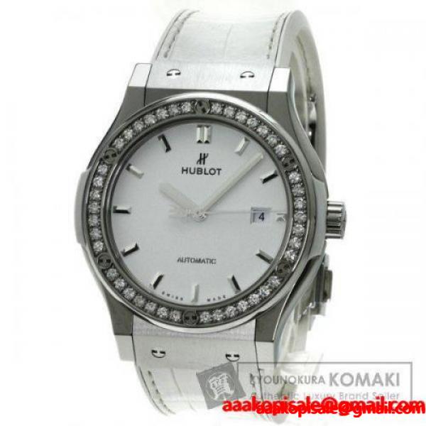 HUBLOT ウブロ 542NE2010LR1204 クラシック フュージョン ベゼルダイヤモンド 腕時計 チタン/アリゲーターグミ メンズ 中古 :91107008:ブランド京の蔵小牧 - 通販ショッピング