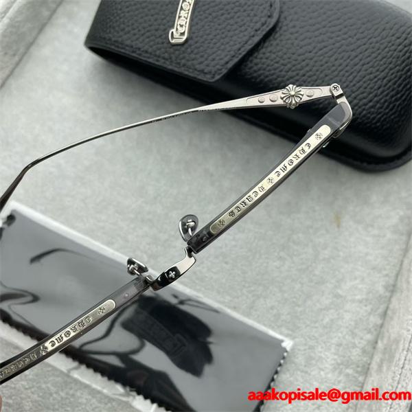 CHROME HEARTS クロム ハーツ メガネ 偽物 激安大特価低価なメンズ925银  SLUNTRADICTON人気54口19-148(日本最大級)