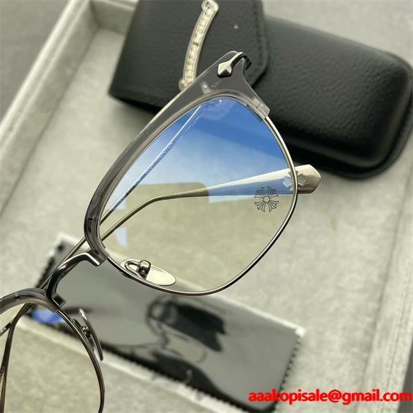 CHROME HEARTS クロム ハーツ メガネ 偽物 激安大特価低価なメンズ925银  SLUNTRADICTON人気54口19-148(日本最大級)