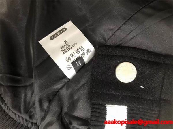 大人のおしゃれに 2025秋冬 OFF-WHITE オフホワイト ブルゾン 軽量ジャケット 定番無地ブランド コピー 激安(日本最大級)