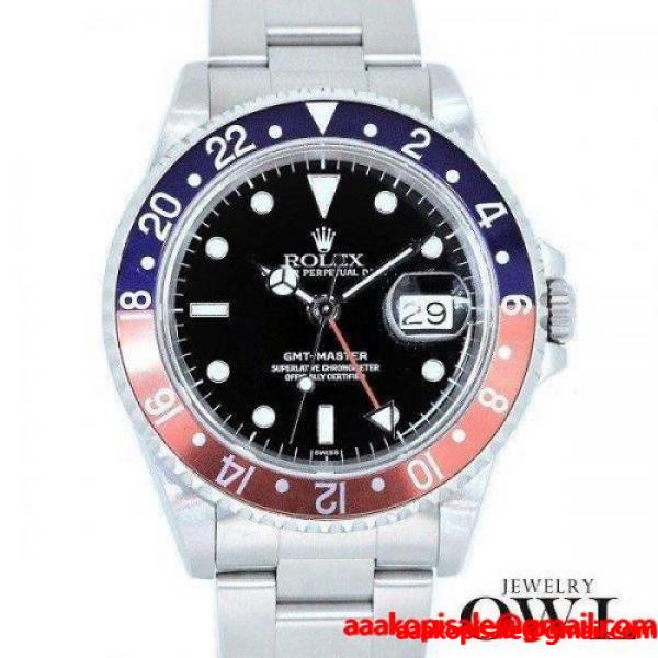 ロレックス ROLEX GMTマスター 16700 A番 ペプシ　ギャランティー 中古 メンズ 腕時計 :rx-4:ジュエリーオウル - 通販ショッピング