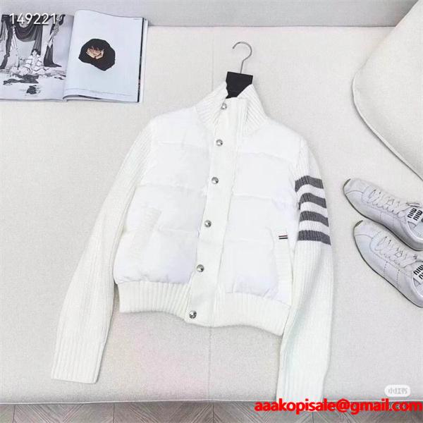 優雅にデザイン　THOM BROWNEトムブラウンダウンジャケットコピーレディース 上品な綺麗　 激安(日本最大級)