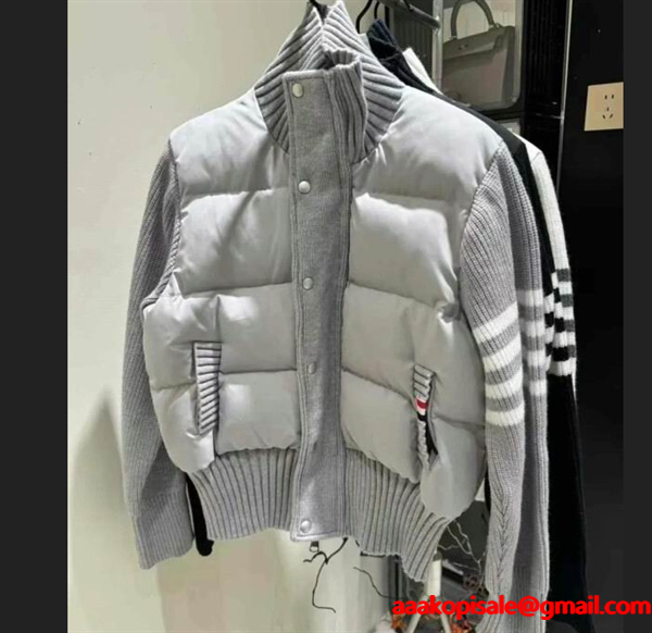 優雅にデザイン　THOM BROWNEトムブラウンダウンジャケットコピーレディース 上品な綺麗　 激安(日本最大級)