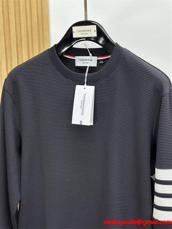 2025最新☆柔らかな着心地THOM BROWNE  トムブラウンスウェットコピー男女OK 激安(日本最大級)