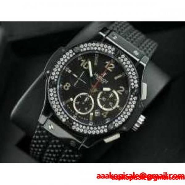 ウブロ時計 ビックバン スティール ダイヤモンド HUBLOT 301SX1170RX1104 ブラック メンズ 腕時計 ウブロ Hublot ブランド コピー 激安(日本最大級)