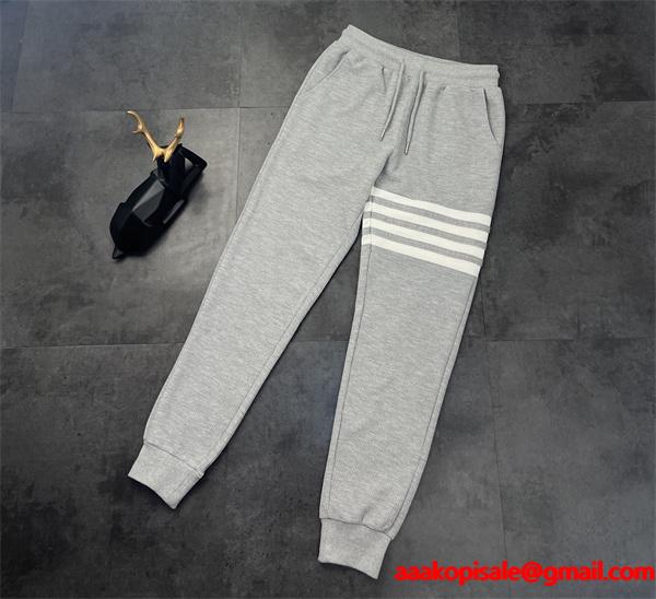 ★25Fw秋冬★トムブラウンスウェットパンツコピーTHOM BROWNE新作グレー 通販ショッピング