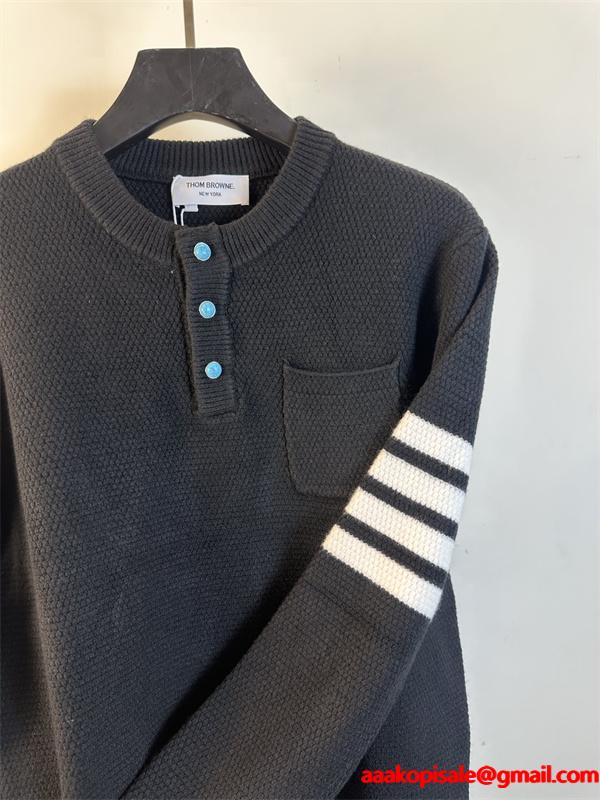 お洒落美品★トムブラウンニットコピー❤THOM BROWNE❤大人気 通販ショッピング