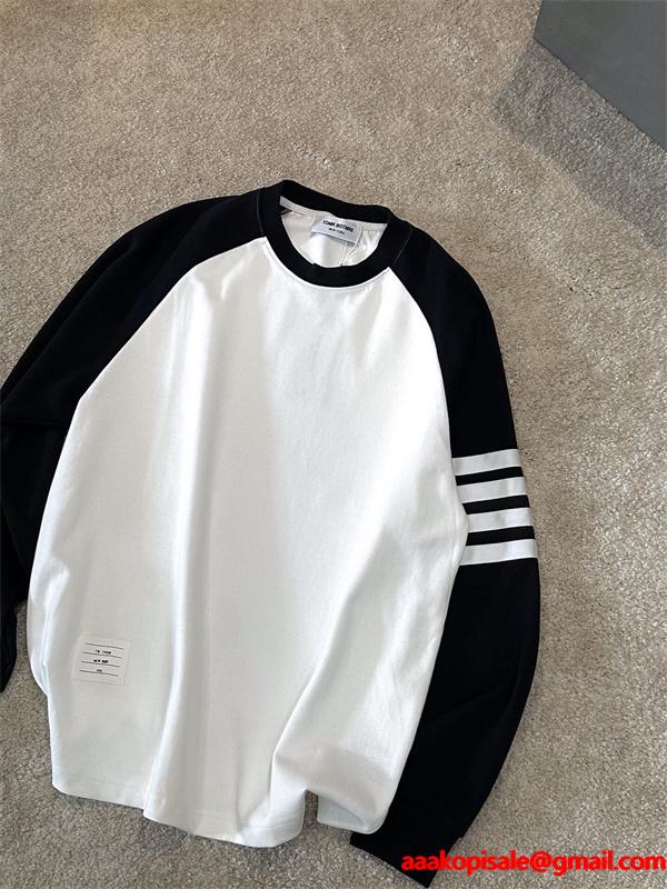 男女兼用★トムブラウン長袖ｔシャツコピー2025流行❤THOM BROWNE新作 通販ショッピング