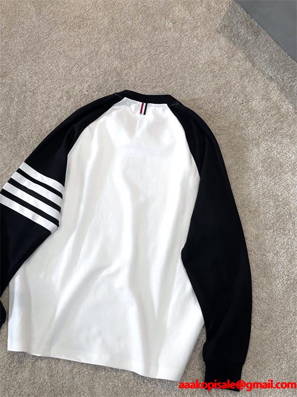 男女兼用★トムブラウン長袖ｔシャツコピー2025流行❤THOM BROWNE新作 通販ショッピング