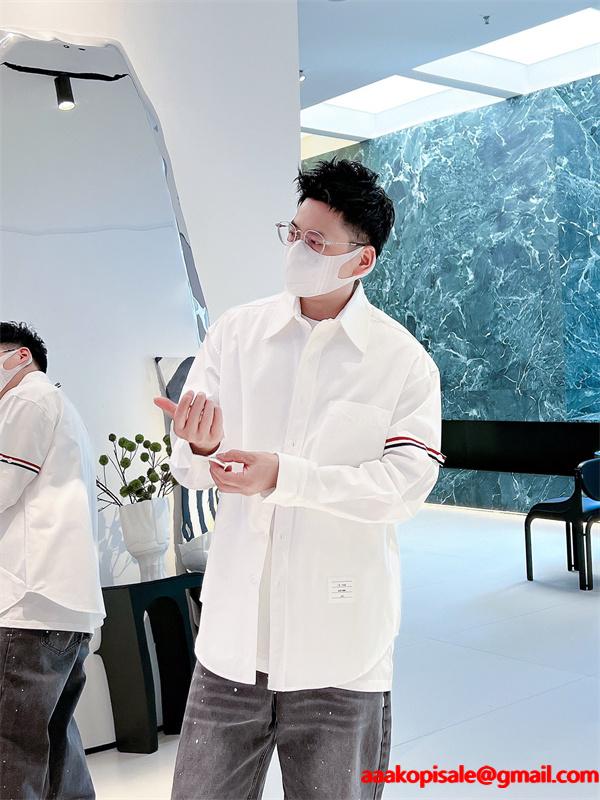 ★お洒落★トムブラウン長袖シャツコピー❤THOM BROWNE❤メンズファッション秋冬