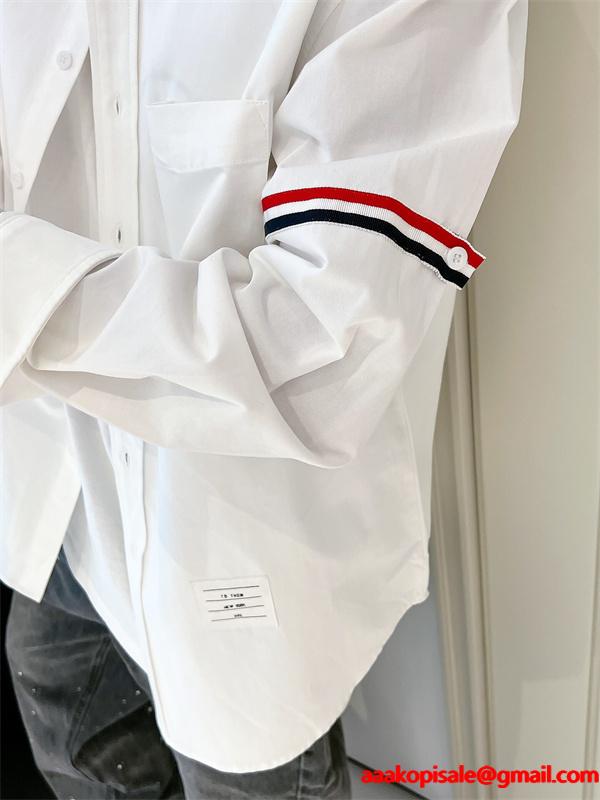 ★お洒落★トムブラウン長袖シャツコピー❤THOM BROWNE❤メンズファッション秋冬