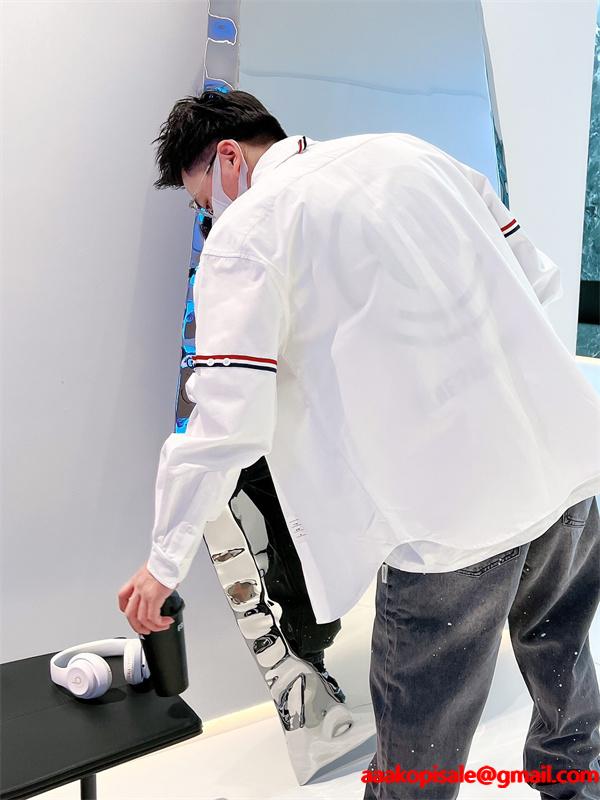 ★お洒落★トムブラウン長袖シャツコピー❤THOM BROWNE❤メンズファッション秋冬