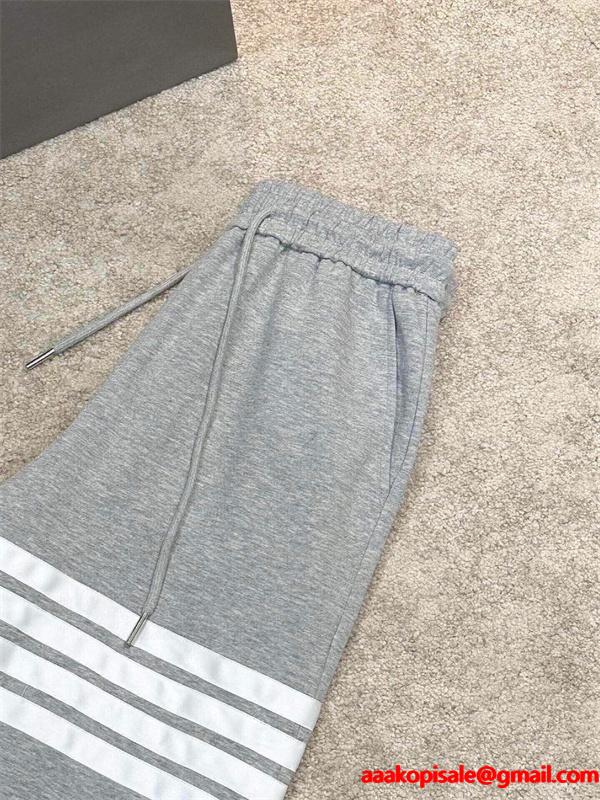 ★トムブラウンスウェットパンツコピー★2025トレンド❤THOM BROWNE新作定番グレー 通販ショッピング