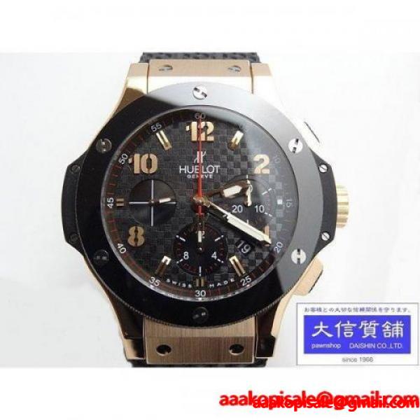 HUBLOT ウブロ メンズ ビッグバン 自動巻 301PB131RX ブラックカーボンダイアル クロノグラフ シースルーバック レッドゴールド 中古A+ B-1549 :B1549:大信質舗ヤフー店 - 通販ショッピング