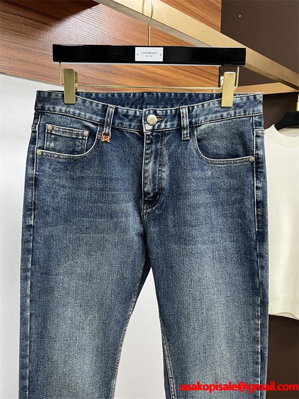 お買い得セール大きいサイズファッションHERMESエルメス ジーンズ コピー上品さ上質スリムシルエットデニムパンツ