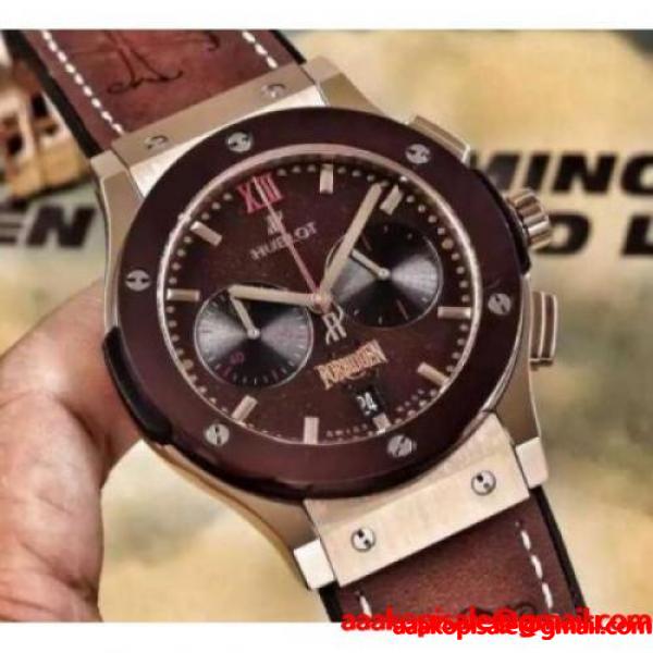 ウブロクラシック フュージョン クロノグラフ ベルルッティ スクリット キングゴールド腕時計HUBLOT FORBIDDEN