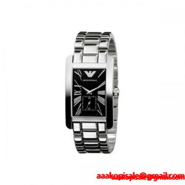 エンポリオ アルマーニ EMPORIO ARMANI 腕時計 AR0156 ブラックダイヤル