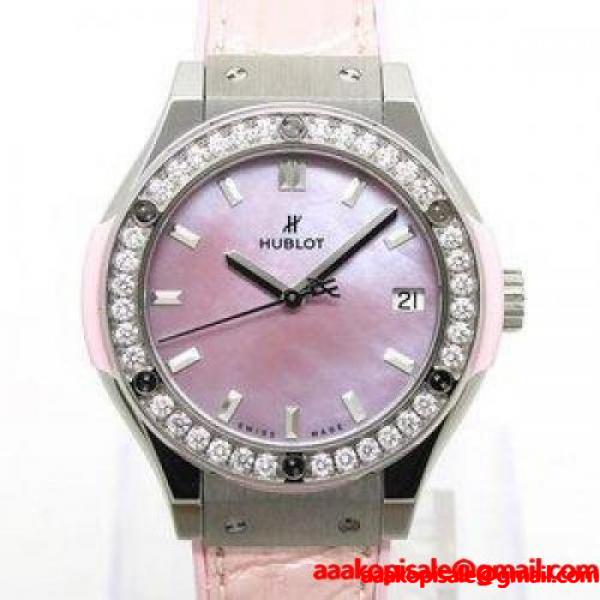 美品 HUBLOT(ウブロ)クラシック・フュージョン パールピンク ダイヤモンド 581NP6210LR1204JPN17 クォーツ【Ceやしろ店】 :ya4398:ココロード - 通販ショッピング