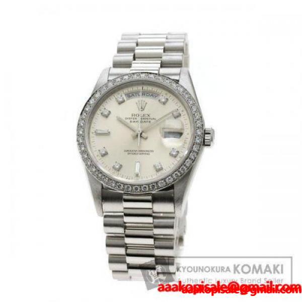 ROLEX ロレックス 18346A デイデイト ダイヤモンド 腕時計 プラチナPT950/PT950/ダイヤモンド メンズ 中古 :00721005:ブランド京の蔵小牧 - 通販ショッピング