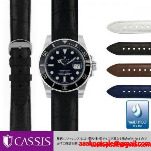 ロレックス サブマリーナ ROLEX Submariner にぴったりの 時計ベルト CASSIS カシス CAOUTCHOUC CROCO U0043001 完全防水 腕時計ベルト 時計 バンド あすつく :U0043001RLXSbB:mano-a-mano 時計ベルト専門店 - 通販ショッピング