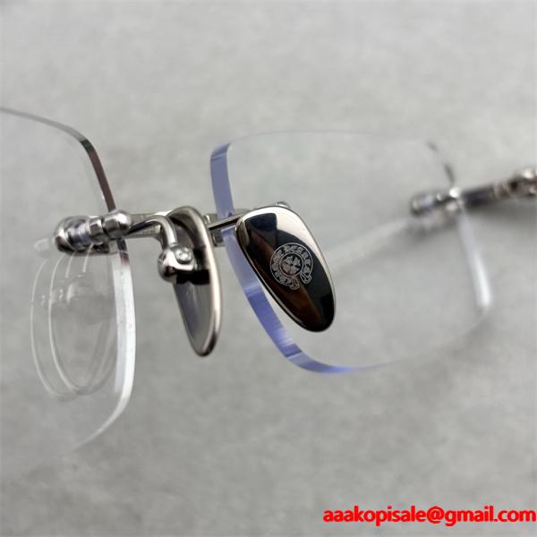 2025人気Chrome Hearts クロムハーツ眼鏡コピーメガネ　925银  size：54-21-148通販ショッピング