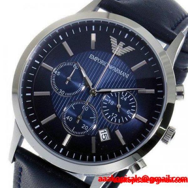 エンポリオ アルマーニ ARMANI クロノ クオーツ メンズ 腕時計 AR2473 ネイビー :522283:SamYahoo 店 - 通販ショッピング