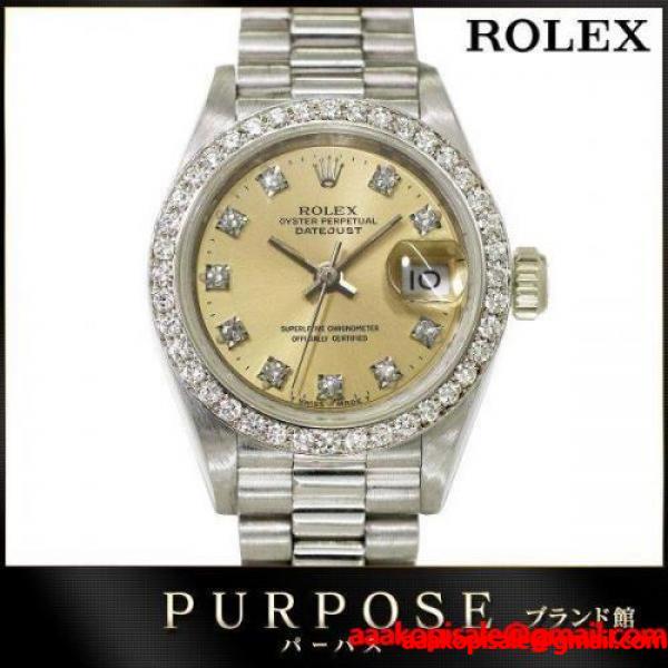 ロレックス ROLEX デイトジャスト 69139G ダイヤベゼル 10P L番 レディース 腕時計 K18WG ホワイトゴールド 750 自動巻き オートマ ウォッチ :90052228:PURPOSEパーパス・ヤフー店 - 通販ショッピング