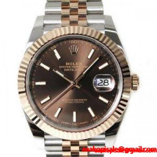 美品 ROLEX(ロレックス)デイトジャスト41 Ref126331 ランダム番 チョコレートダイヤル 自動巻き【Ceやしろ店】 :ya4925:ココロード - 通販ショッピング