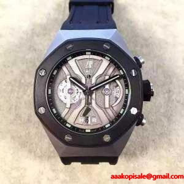 高品質 人気 2016 オーデマ ピゲ AUDEMARS PIGUET 44mm ラバー 上級ゴムテープ 男性用腕時計 多色選択可 オーデマ ピゲ AUDEMARS PIGUET ブランド コピー 激安(日本最大級)