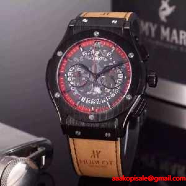 大人のおしゃれに 2016 ウブロ HUBLOT オリジナル クオーツ ムーブメント 男性用腕時計 6色可選 ウブロ Hublot ブランド コピー 激安(日本最大級)