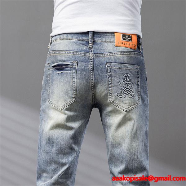 極上感満点2025❤ 高級感演出 PHILIPP PLEIN フィリッププレイン ハーフデニム  コピー 激安(日本最大級)