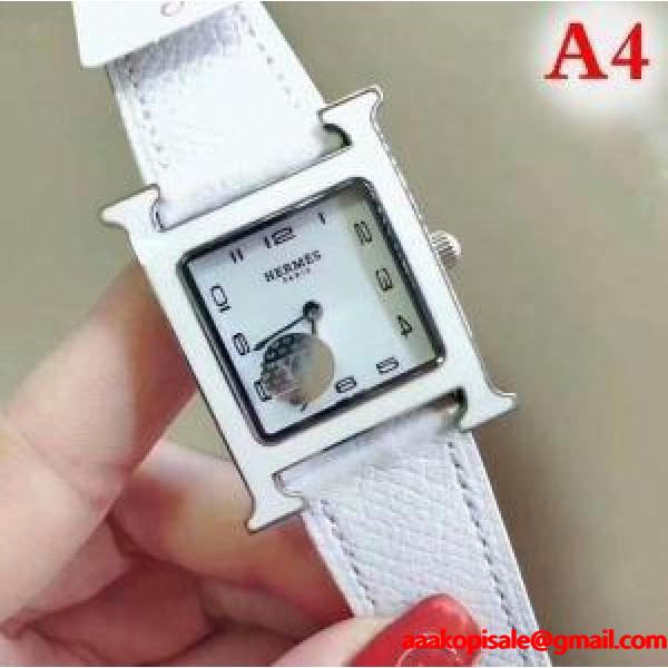 エルメス 腕時計 コピーHERMES品質保証お買い得ストリートアメカジウォッチ女性レザーベルト人気ブランドコピー