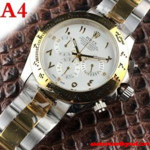 激安 ロレックス 通販ROLEX赤字超特価大人気アラビア数字可視性の高さオシャレ度アップ腕時計４色可選男性用