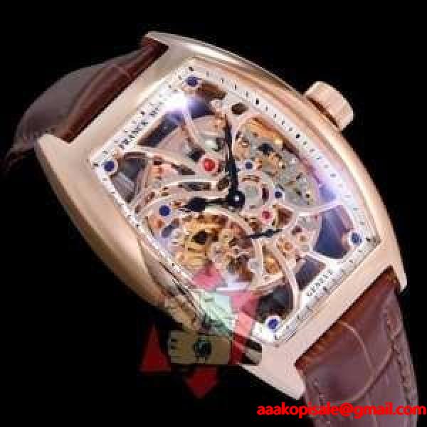人気新品★超特価★ FRANCK MULLER 2017春夏 完売品  男性用腕時計 多色選択可 透かし彫りムーブメント フランクミュラー FRANCK MULLER ブランド コピー 激安(日本最大級)