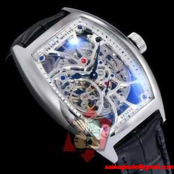 人気新品★超特価★ FRANCK MULLER 2017春夏 完売品  男性用腕時計 多色選択可 透かし彫りムーブメント フランクミュラー FRANCK MULLER ブランド コピー 激安(日本最大級)