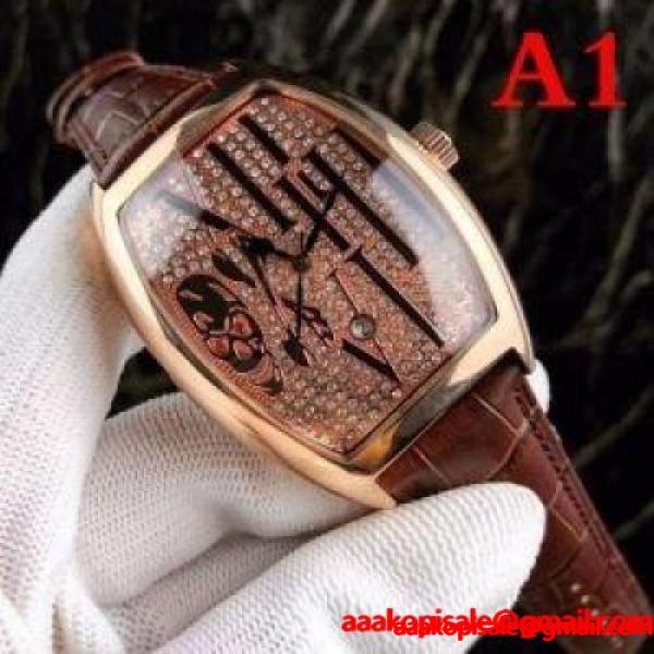 franck muller コピー品質保証新品ベーシック気軽スタンダードウォッチ女性プレゼントオススメブラックブラウン