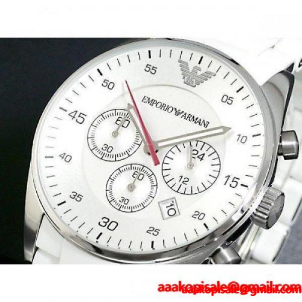 あすつく エンポリオ アルマーニ EMPORIO ARMANI クロノグラフ腕時計 AR5859