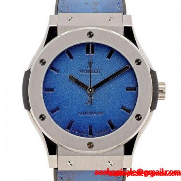 HUBLOT ウブロ クラシックフュージョン ベルルッティ スクリット オーシャンブルー 自動巻き腕時計 美品 通販 ショッピング