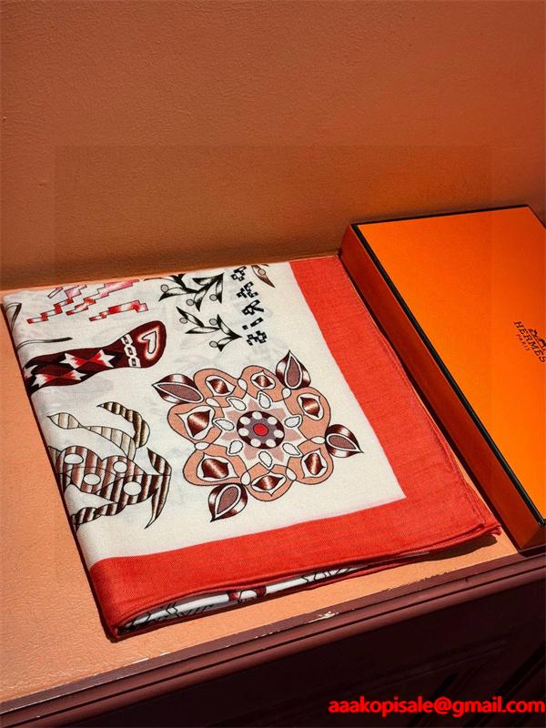 2025年秋冬入荷 エルメス マフラーコピーHERMES 人気急上昇中 140*140CM ブランド コピー 激安(日本最大級)