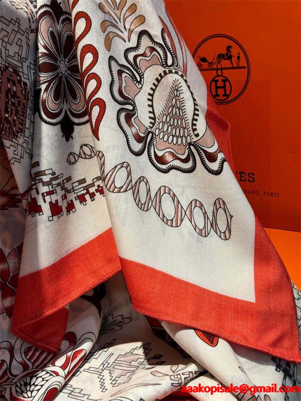 2025年秋冬入荷 エルメス マフラーコピーHERMES 人気急上昇中 140*140CM ブランド コピー 激安(日本最大級)