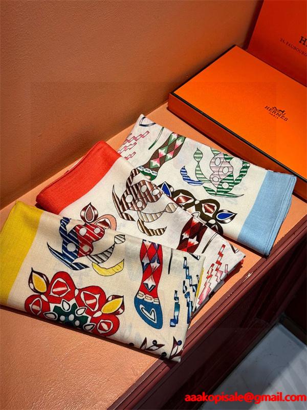 2025年秋冬入荷 エルメス マフラーコピーHERMES 人気急上昇中 140*140CM ブランド コピー 激安(日本最大級)
